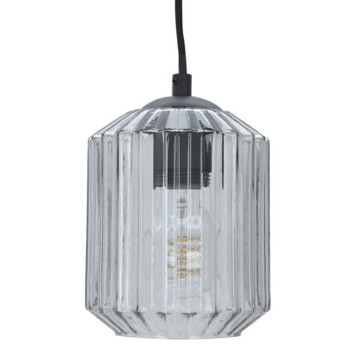 Retro Pendelleuchte Transparent, Jisca