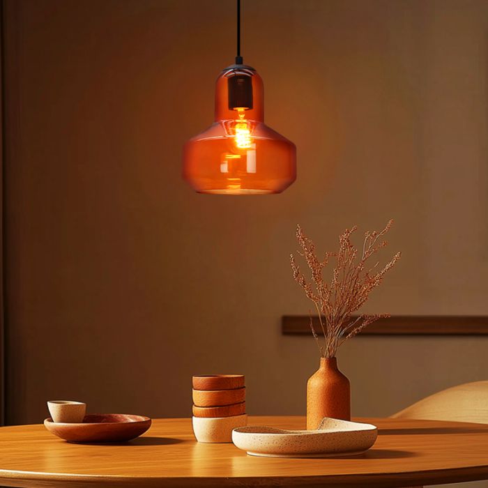 Design Pendelleuchte Orange, Sabina