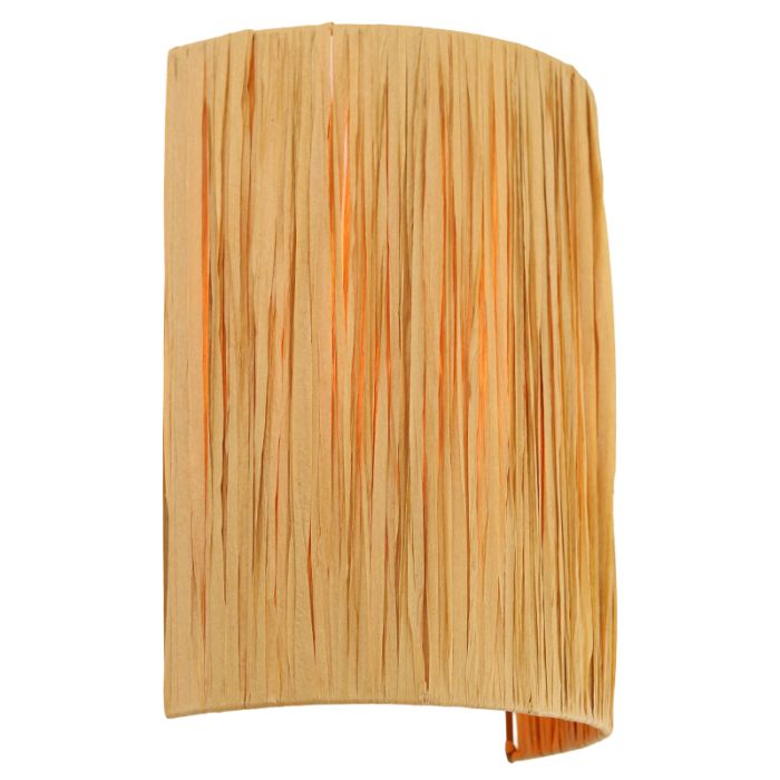 Papier Wandleuchte Braun, Daisy, mit Schalter