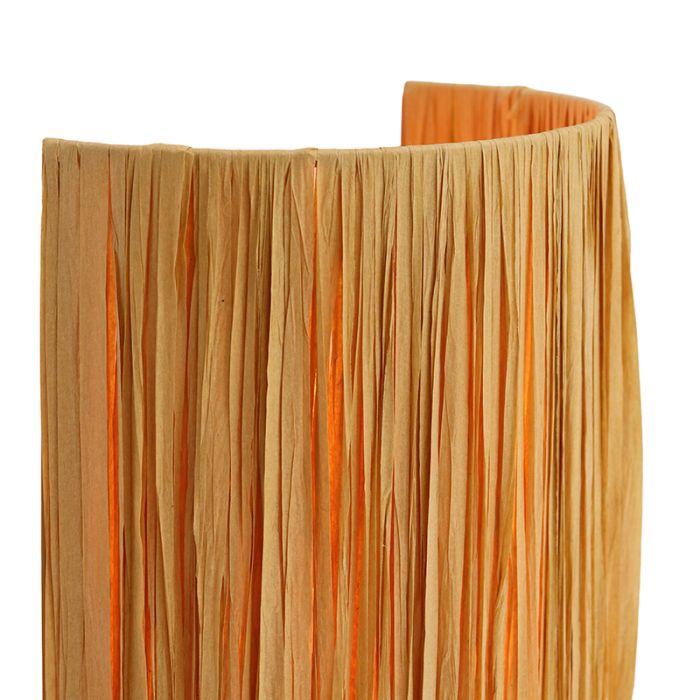 Papier Wandleuchte Braun, Daisy, mit Schalter