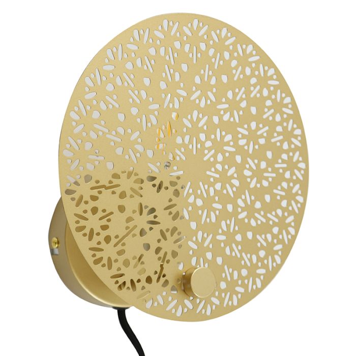 Design Wandleuchte Messing, Sienna