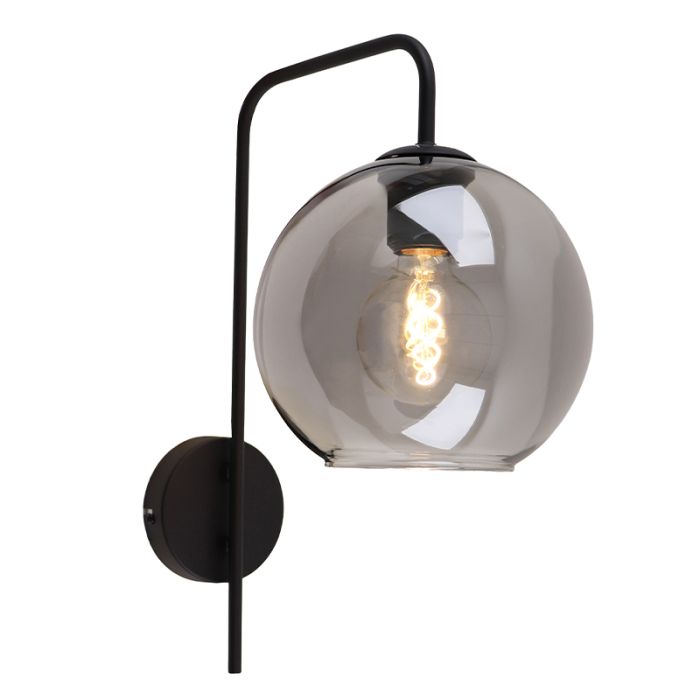 Design Wandleuchte Grau, Giada, mit Schalter
