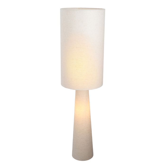 Moderne Stehlampe Beige, Timmy, mit Schalter