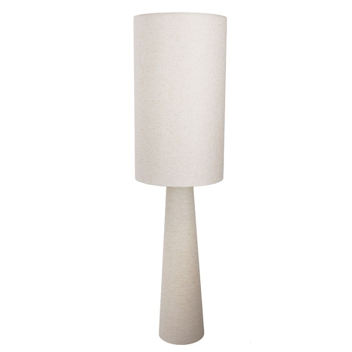 Moderne Stehlampe Beige, Timmy, mit Schalter