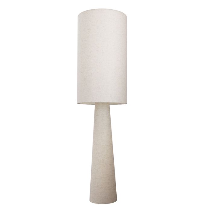 Moderne Stehlampe Beige, Timmy, mit Schalter