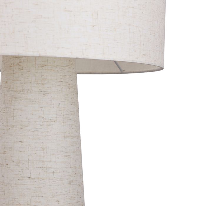 Moderne Stehlampe Beige, Timmy, mit Schalter