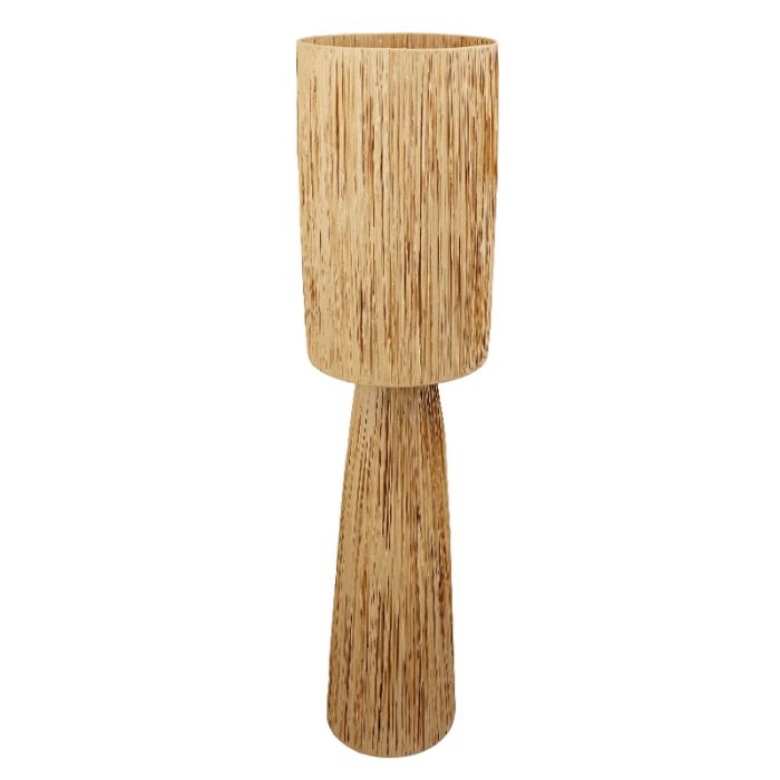 Papier Stehlampe Braun, Daisy, mit Schalter