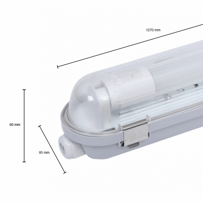 120 cm wasserfeste LED Leuchtstofflampe - Dura - Für 1 Röhre - IP65