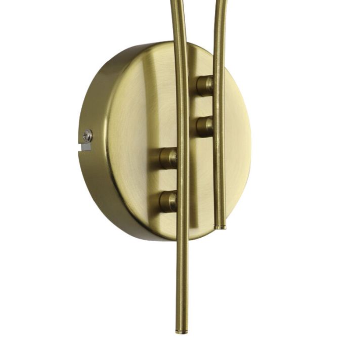 Design Wandleuchte Messing, Stacy