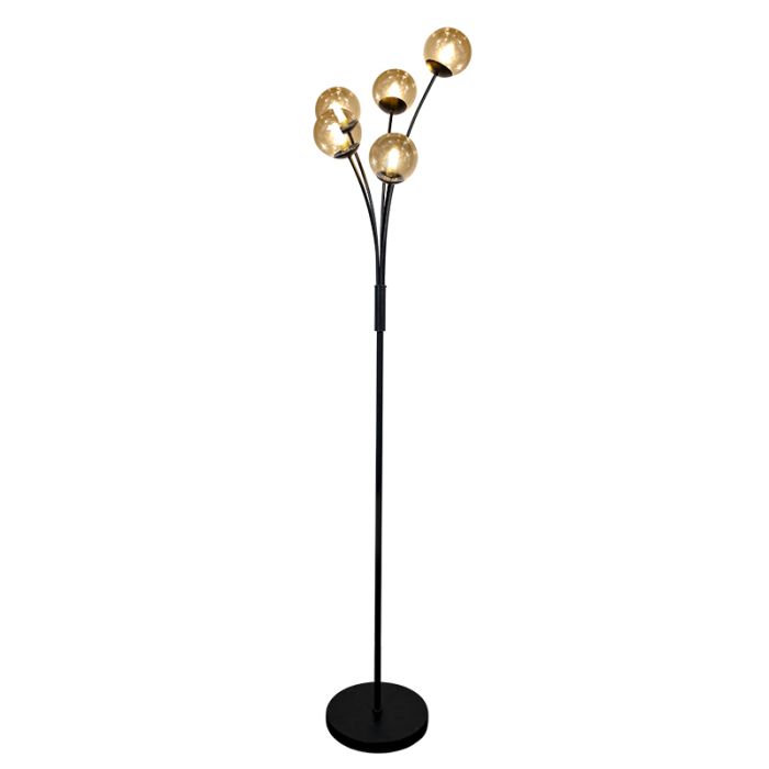 Design Stehlampe Bernstein, Stacy, mit Schalter