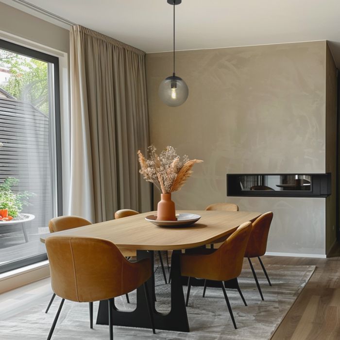 Design Pendelleuchte Schwarz, Dolf