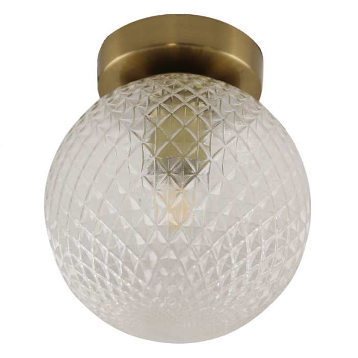 Retro Deckenleuchte Transparent, Johnson