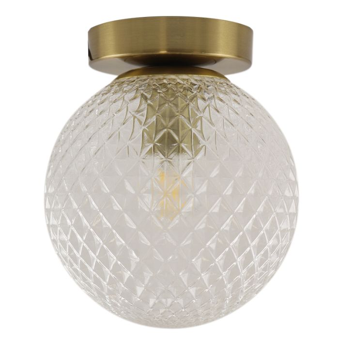 Retro Deckenleuchte Transparent, Johnson