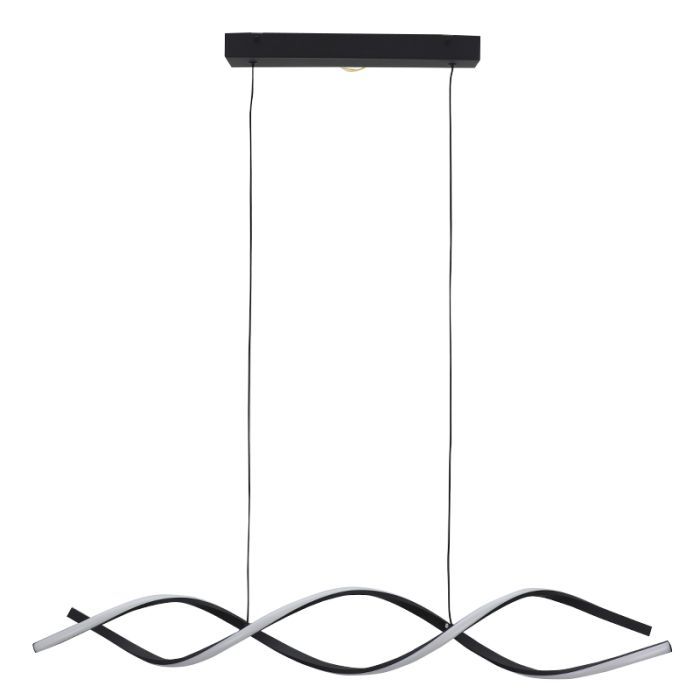 Design Pendelleuchte Schwarz, Kuno, 45W, 3000K LED, 3-stufig dimmbar