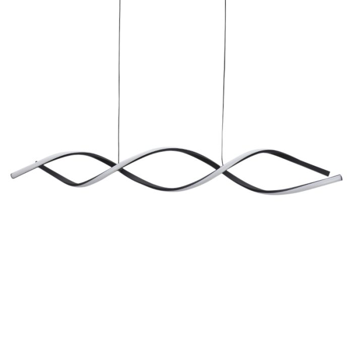 Design Pendelleuchte Schwarz, Kuno, 45W, 3000K LED, 3-stufig dimmbar