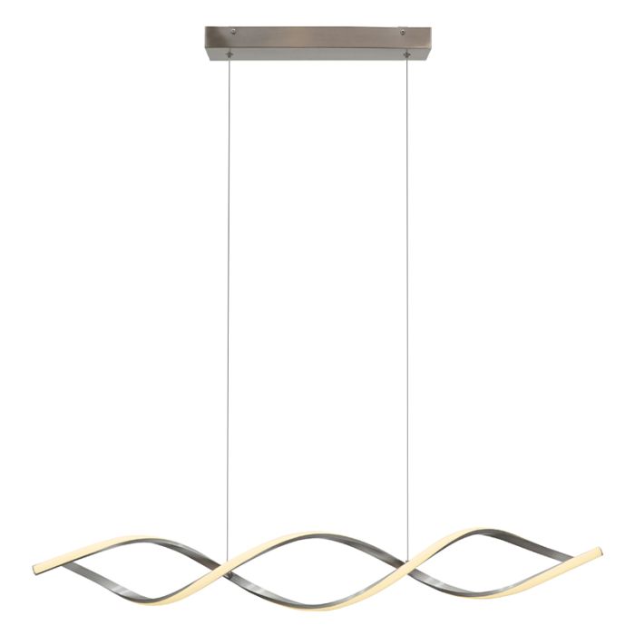 Design Pendelleuchte Silber, Kuno, 45W, 3000K LED, 3-stufig dimmbar