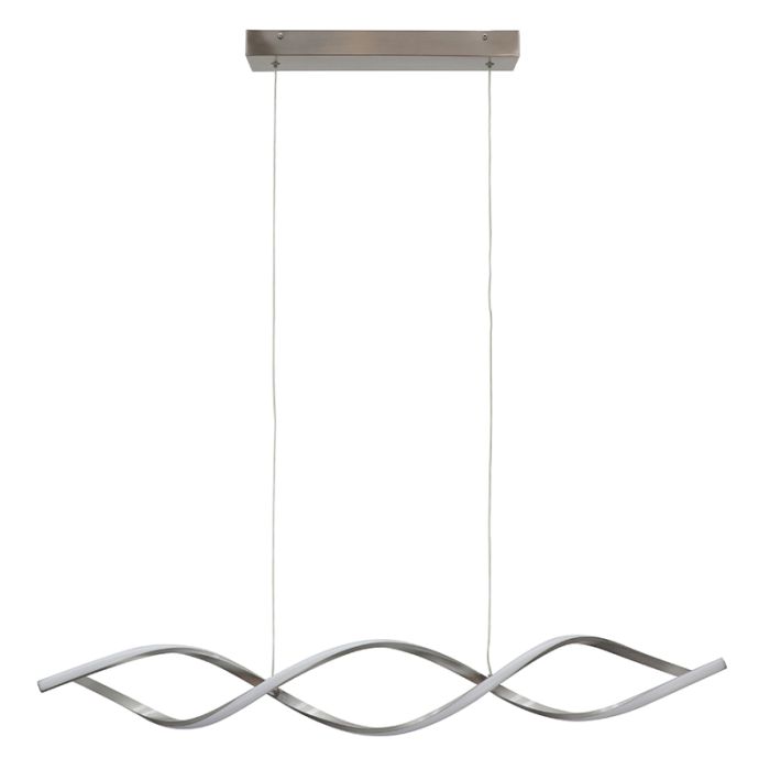Design Pendelleuchte Silber, Kuno, 45W, 3000K LED, 3-stufig dimmbar