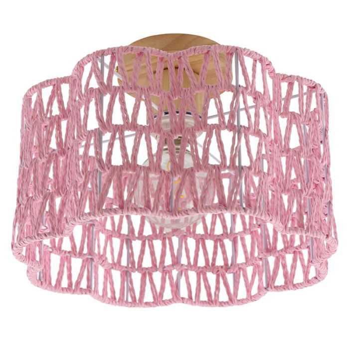 Papier Deckenleuchte Rosa, Mickey