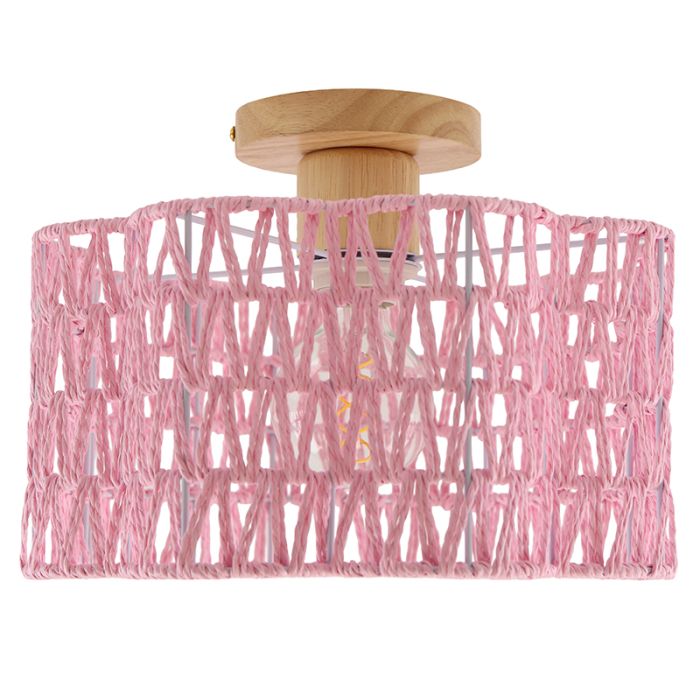 Papier Deckenleuchte Rosa, Mickey