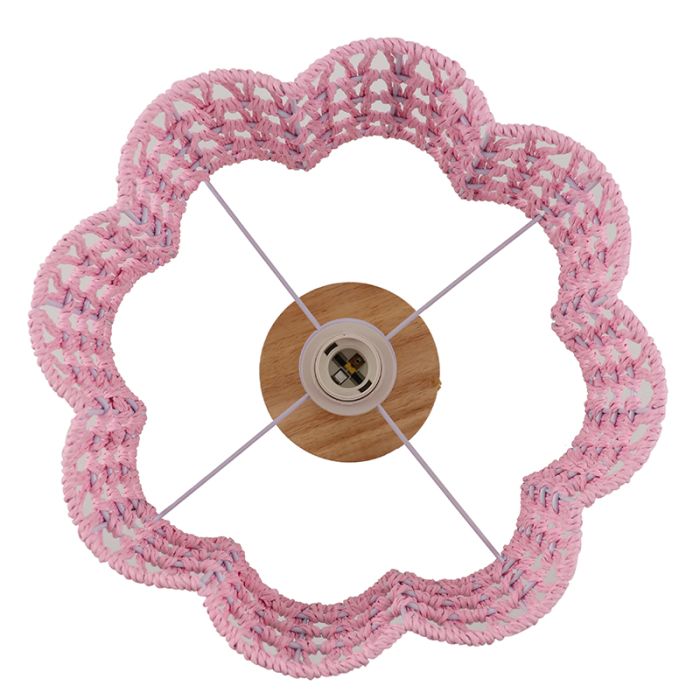 Papier Deckenleuchte Rosa, Mickey