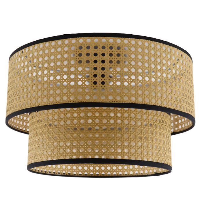 Rattan Deckenleuchte Braun, Kirsten