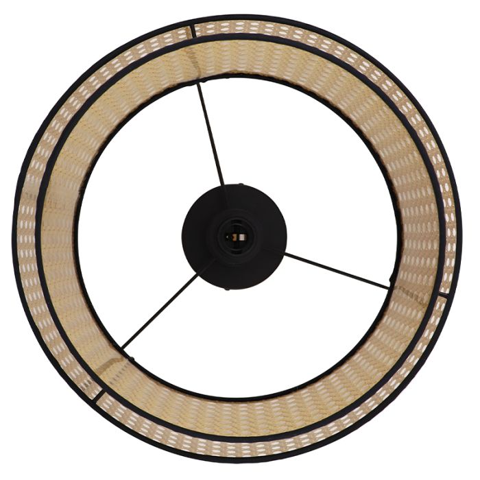 Rattan Deckenleuchte Braun, Kirsten