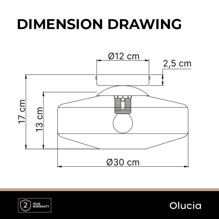 Design Deckenlampe Grau, Sevda