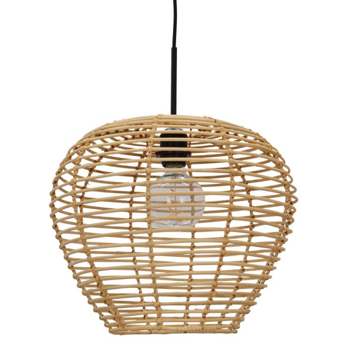 Rattan Pendelleuchte Braun, Irene