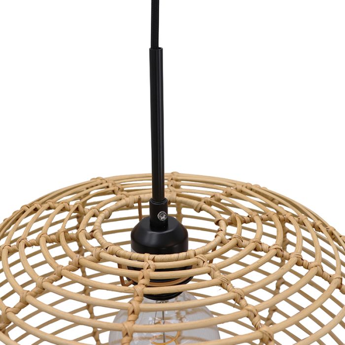 Rattan Pendelleuchte Braun, Irene