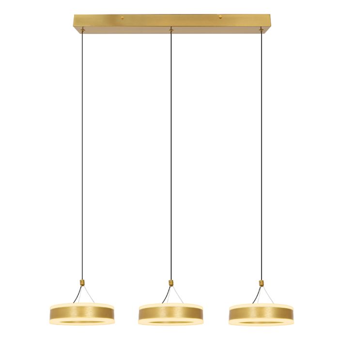 Design Pendelleuchte Messing, Lava, 56W, 3000K LED