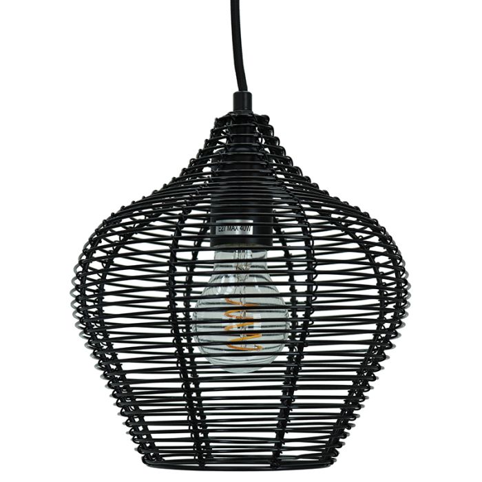 Industrielle Pendelleuchte Schwarz, Pepita