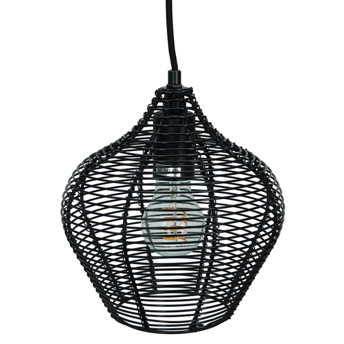 Industrielle Pendelleuchte Schwarz, Pepita