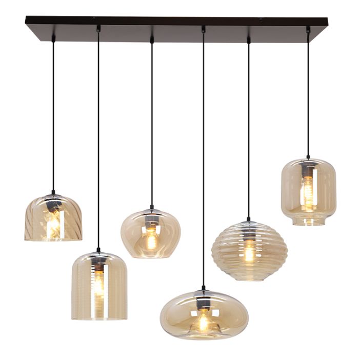 Moderne Pendelleuchte Bernstein, Caia