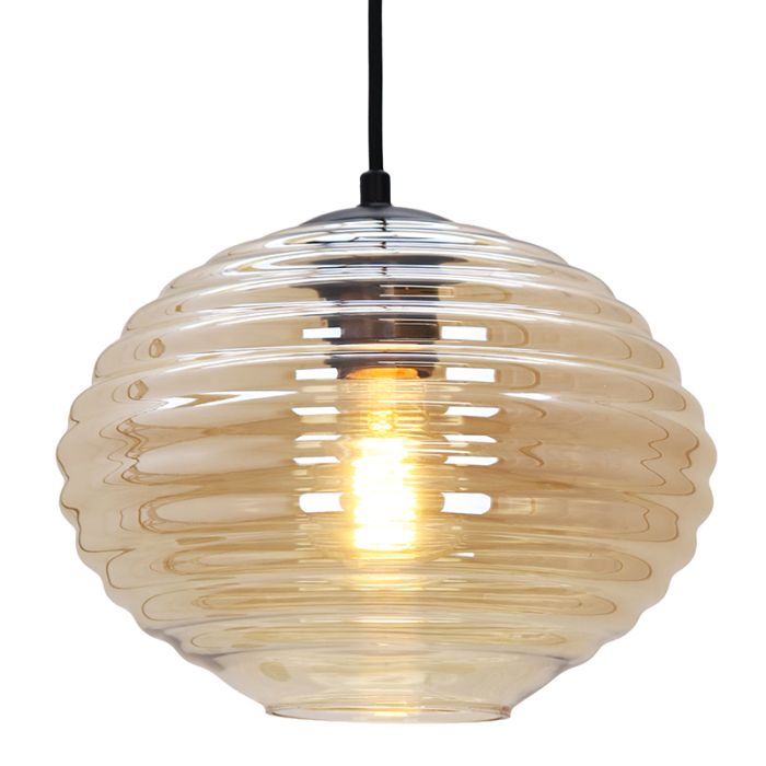 Moderne Pendelleuchte Bernstein, Caia
