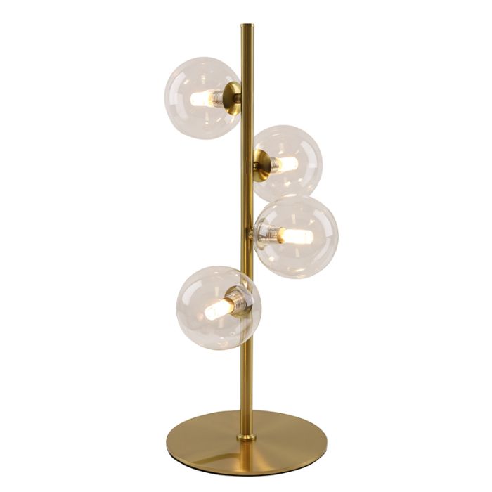 Design Tischleuchte Transparent, Remo, mit Schalter