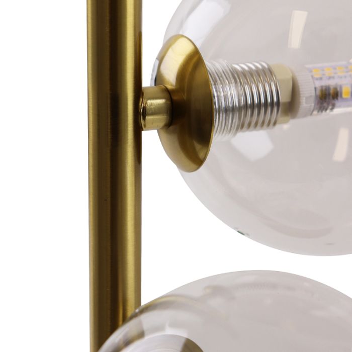 Design Tischleuchte Transparent, Remo, mit Schalter