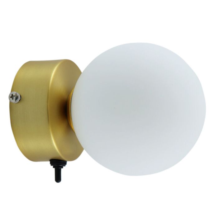 Moderne Wandleuchte Badezimmer Gold, Amer, IP44