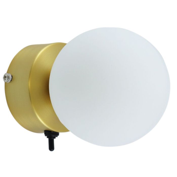 Moderne Wandleuchte Badezimmer Gold, Amer, IP44