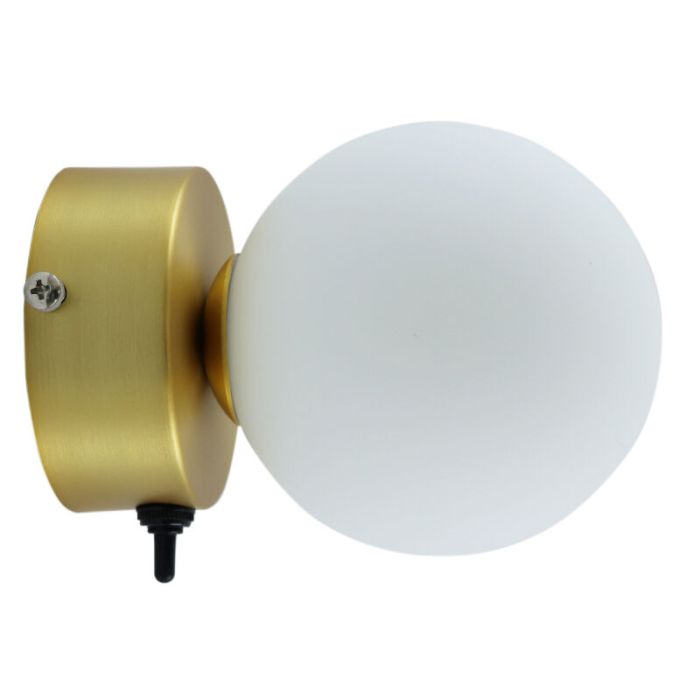 Moderne Wandleuchte Badezimmer Gold, Amer, IP44
