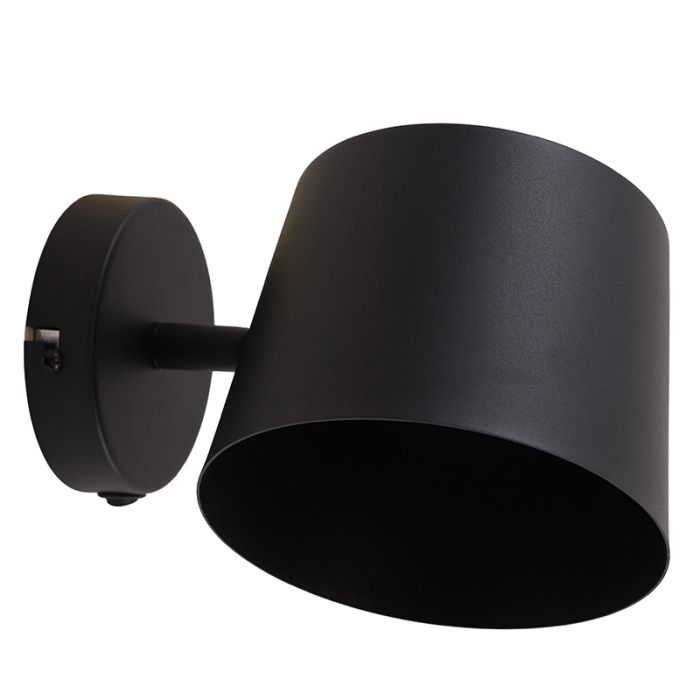 Moderne Wandstrahler Schwarz, Rinke, mit Schalter