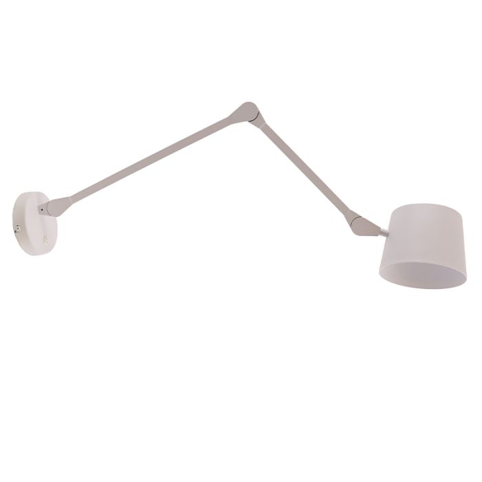 Moderne Wandleuchte Weiß, Rinke, mit Schalter