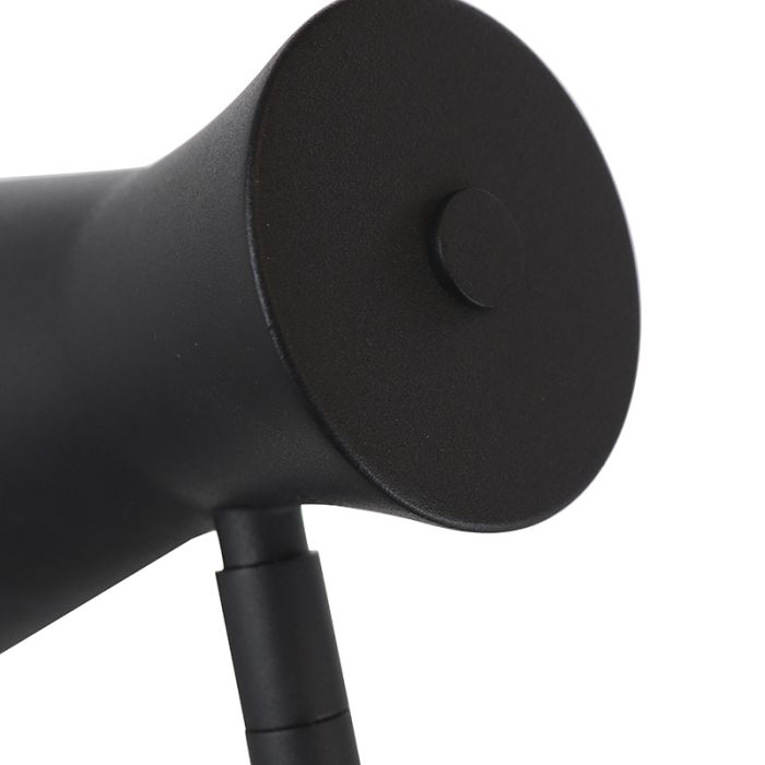 Moderne Stehlampe Schwarz, Steve, mit Schalter