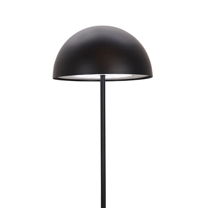 Retro Stehlampe Schwarz, Douwe, 4W, dim to warm LED, mit Touch-Dimmer