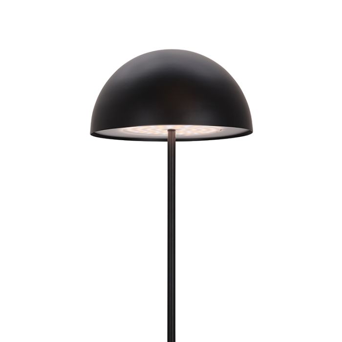 Retro Stehlampe Schwarz, Douwe, 4W, dim to warm LED, mit Touch-Dimmer