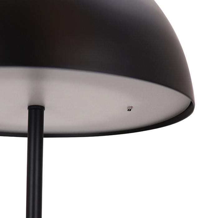 Retro Stehlampe Schwarz, Douwe, 4W, dim to warm LED, mit Touch-Dimmer