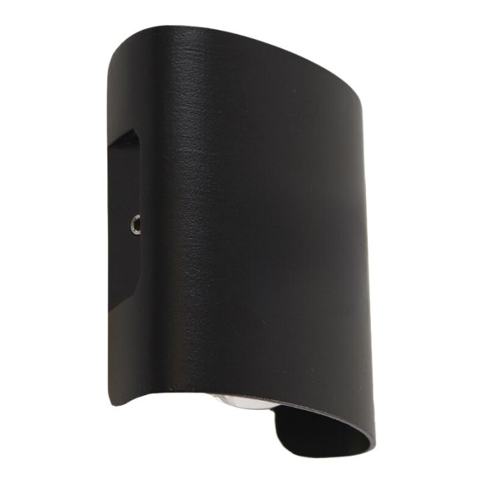 Aluminium Außenleuchte Schwarz, Marcio, 2W, 3000K LED, IP54