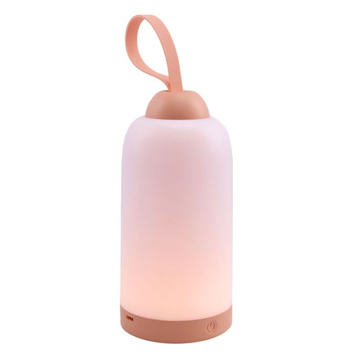 Rosa Kinderzimmer Nachtlampe Kunststoff, Esper, 3W, 3000K LED, 3-stufig dimmbar