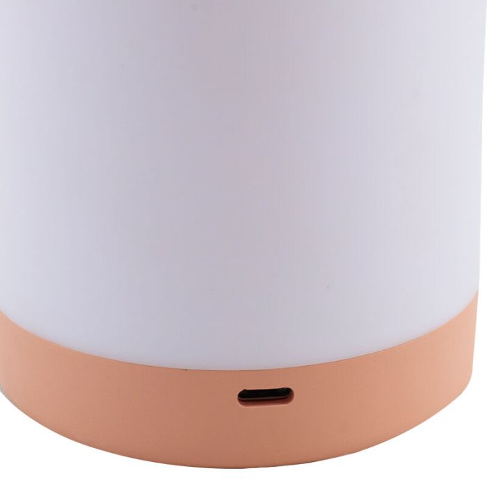 Rosa Kinderzimmer Nachtlampe Kunststoff, Esper, 3W, 3000K LED, 3-stufig dimmbar