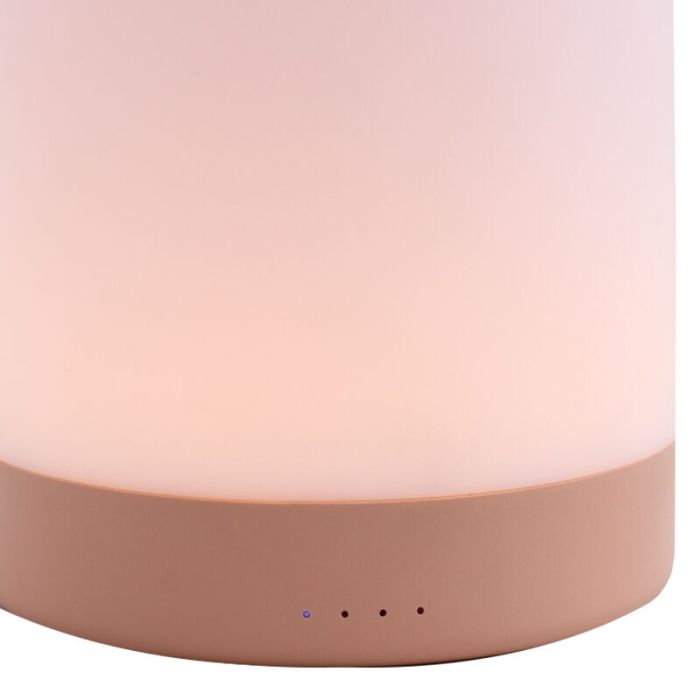 Rosa Kinderzimmer Nachtlampe Kunststoff, Esper, 3W, 3000K LED, 3-stufig dimmbar