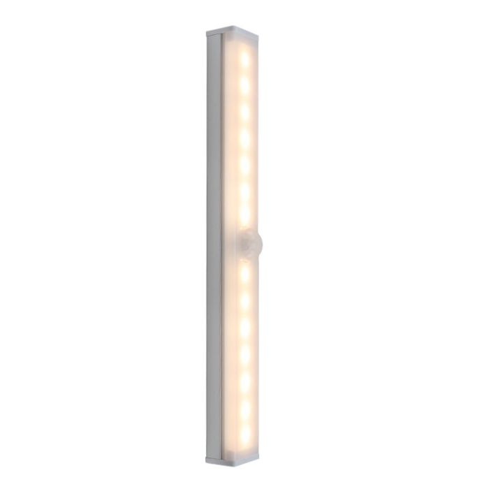 Silberne Schranklampe Kunststoff, Ilana, 1W, 3000K LED